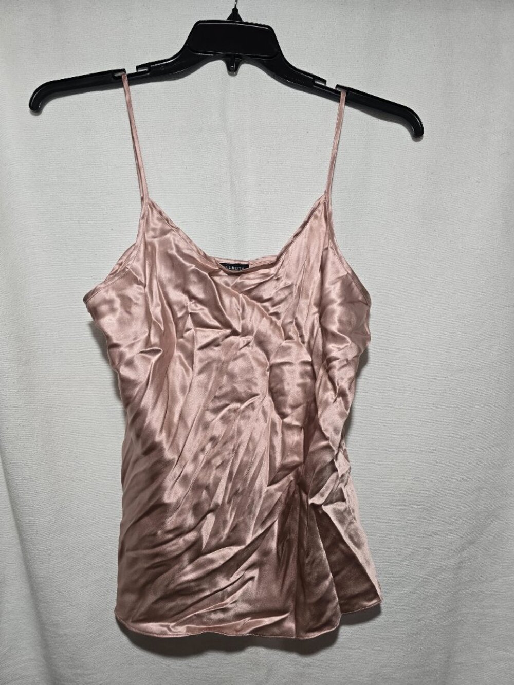 Talbots 100% Silk Camisole Top Women's Size M Pink Mauve Satin Cami Sleeveless